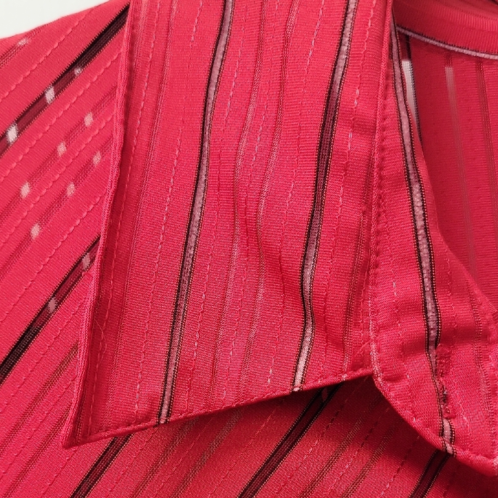 Notations Vibrant Red Top with Stripes - Picture 5 of 12